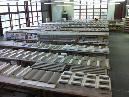 Atelier de fabrication de la céramique pour les poeles à bois ROMOTOP-5