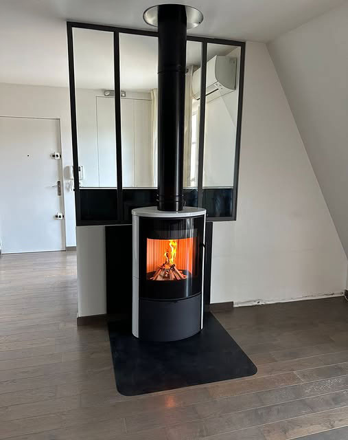 Mise en place d'un poêle à bois Ovalis G