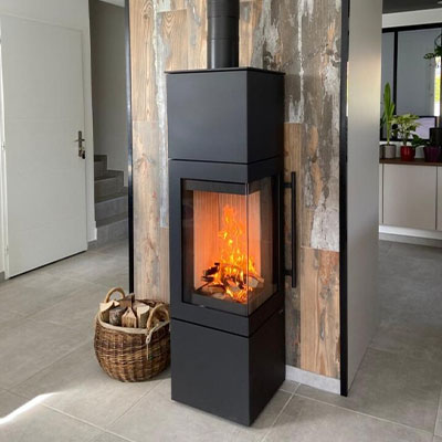 Pose d'un poêle à bois Esquina 3G