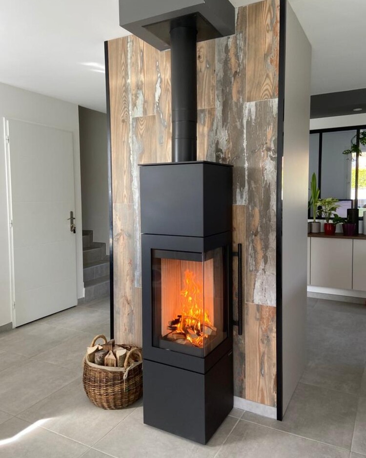 Pose d'un poêle à bois Esquina 3G
