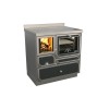 Cuisinières à bois RVE 80 avec four Epoka Finition : Epoka P14