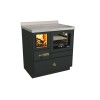 Cuisinières à bois RVE 80 avec four Epoka Finition : Epoka P54