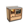 Cuisinières à bois RVI 90 avec four Finition : Standard Marron Fumé