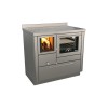 Cuisinières à bois RVI 90 avec four Finition : Inox