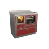 Cuisinières à bois RVI 90  Variant avec four Finition : Variant Rouge