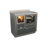 Cuisinières à bois RVI 90  Variant avec four Finition : Variant Anthracit