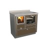 Cuisinières à bois RVI 90  Variant avec four Finition : Variant Bronze Métalisé
