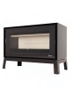 Poêle à bois LORIUM 90 FREE IXLP grandes bûches de 50 cm Vitres  LORIUM : 1 vitre en façade
