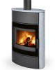 Poêle à bois NAVIA N24 G Accumulation grandes bûches de 50 cm Finition : Pierre Serpentine