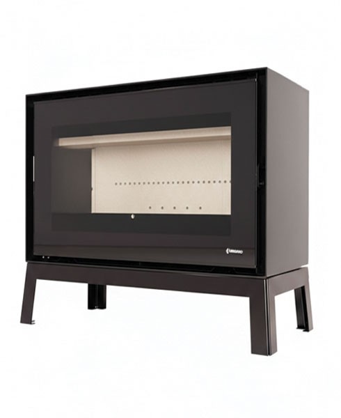 Poêle à bois LORIUM 65 FREE IXLP grandes bûches de 50 cm