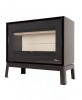Poêle à bois LORIUM 65 FREE IXLP grandes bûches de 50 cm Vitres  LORIUM : 1 vitre en façade