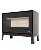 Poêle à bois LORIUM 75 FREE IXLP grandes bûches de 50 cm Vitres  LORIUM : 1 vitre en façade