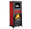Poêle à bois THERMOROSELLA PLUS FORNO DSA 4.0 Finition : Céramique Bordeaux