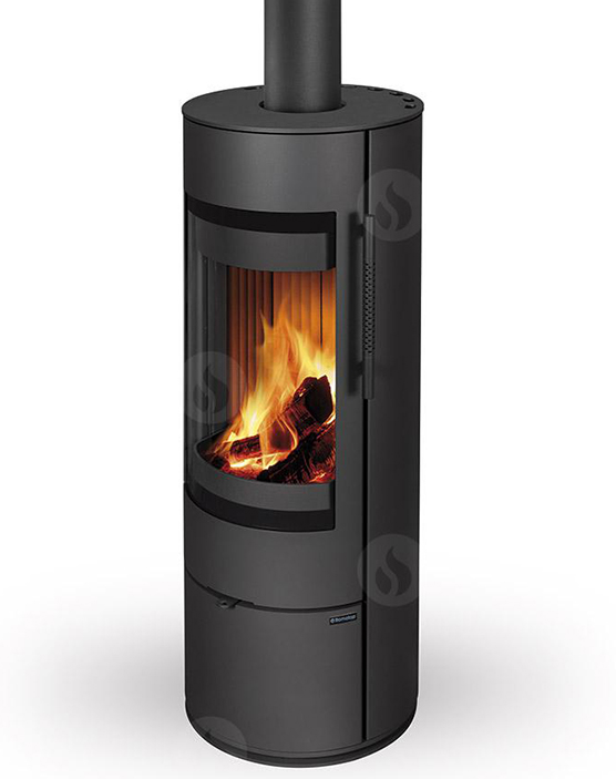 Poêle à bois ALEA pivotant - Finition : Acier