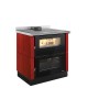 Cuisinière à bois VERONA XXL Finition : Céramique Bordeaux