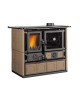 Cuisinière à bois Rosa 5.0 - Maiolica Finition : Céramique Taupe