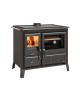 Cuisinière à bois GARDENIA XXL Finition : Acier Noir Anthracite