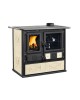Cuisinière à bois Rosa 5.0 - CERAMICA Finition : Céramique Liberty Parchemin