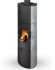 Poêle à bois LUGO N Accumulation Finition : Pierre Serpentine