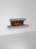 Cheminée électrique LUMEN 870 avec cadre Finition : PIERRE