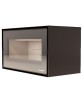 Poêle à bois LORIUM 90 FREE grandes bûches de 50 cm Vitres  LORIUM : 1 vitre en façade