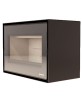 Poêle à bois LORIUM 75 FREE grandes bûches de 50 cm Vitres  LORIUM : 1 vitre en façade