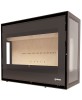 Poêle à bois LORIUM 65 FREE grandes bûches de 50 cm Vitres  LORIUM : latérales 2 vitres (3F)