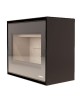 Poêle à bois LORIUM 65 FREE grandes bûches de 50 cm Vitres  LORIUM : 1 vitre en façade