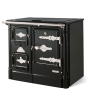Cuisinière à bois L-07/90 CH - L-07/90 CH - Plaque en vitrocéramique relevable Finition : Chrome