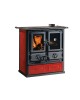 Cuisinière à bois Rosetta 5.0 Finition : Céramique Liberty Bordeaux