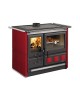Cuisinière à bois Rosa XXL 5.0 - Maiolica Finition : Céramique Bordeaux