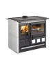 Cuisinière à bois Rosa XXL 5.0 - Maiolica Finition : Céramique Blanc Infinity