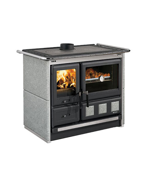 Cuisinière à bois Rosa XXL 5.0 - PETRA - Finition : Pierre Naturelle
