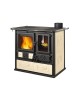Cuisinière à bois Rosa Reverse 2.0 Finition : Céramique Liberty Parchemin