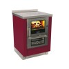 Cuisinières à bois Série MZ 60 Finition : Standard Rouge Bordeaux