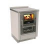 Cuisinières à bois Série MZ 60 Finition : Standard Perle Métalisé
