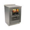 Cuisinières à bois Série MZ 60 Finition : Inox