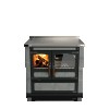Cuisinière à bois  L 90 Rustik Finition : Rustik Pierre