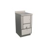 Cuisinières à bois RE 45 Variant sans four Finition : Variant Perle Métalisé