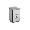 Cuisinières à bois RE 50 sans four Finition : Standard Noir