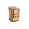 Cuisinières à bois RE 50 sans four Finition : Standard Marron Fumé