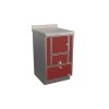 Cuisinières à bois RE 50  Variant sans four Finition : Variant Rouge
