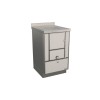 Cuisinières à bois RE 50  Variant sans four Finition : Variant Perle Métalisé