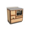 Cuisinières à bois RE 80 avec four Finition : Standard Marron Fumé