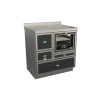 Cuisinières à bois RE 80 Epoka avec four Finition : Epoka P44