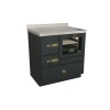 Cuisinières à bois RE 80 Epoka avec four Finition : Epoka P54