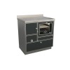 Cuisinières à bois RE 80 Variant avec four Finition : Variant Noir