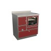 Cuisinières à bois RE 80 Variant avec four Finition : Variant Rouge