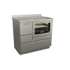 Cuisinières à bois RE 90 avec four Finition : Inox
