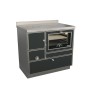 Cuisinières à bois RE 90 Variant avec four Finition : Variant Noir